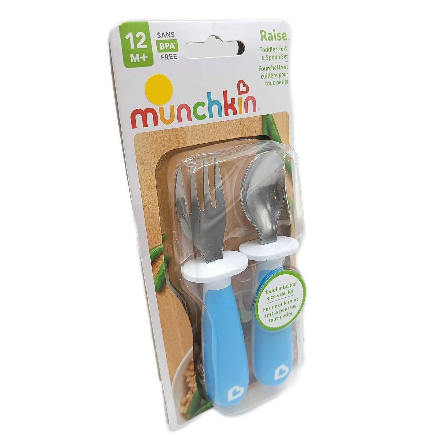 Munchkin Raise Gabeln und Löffel, blau, 6er-Pack