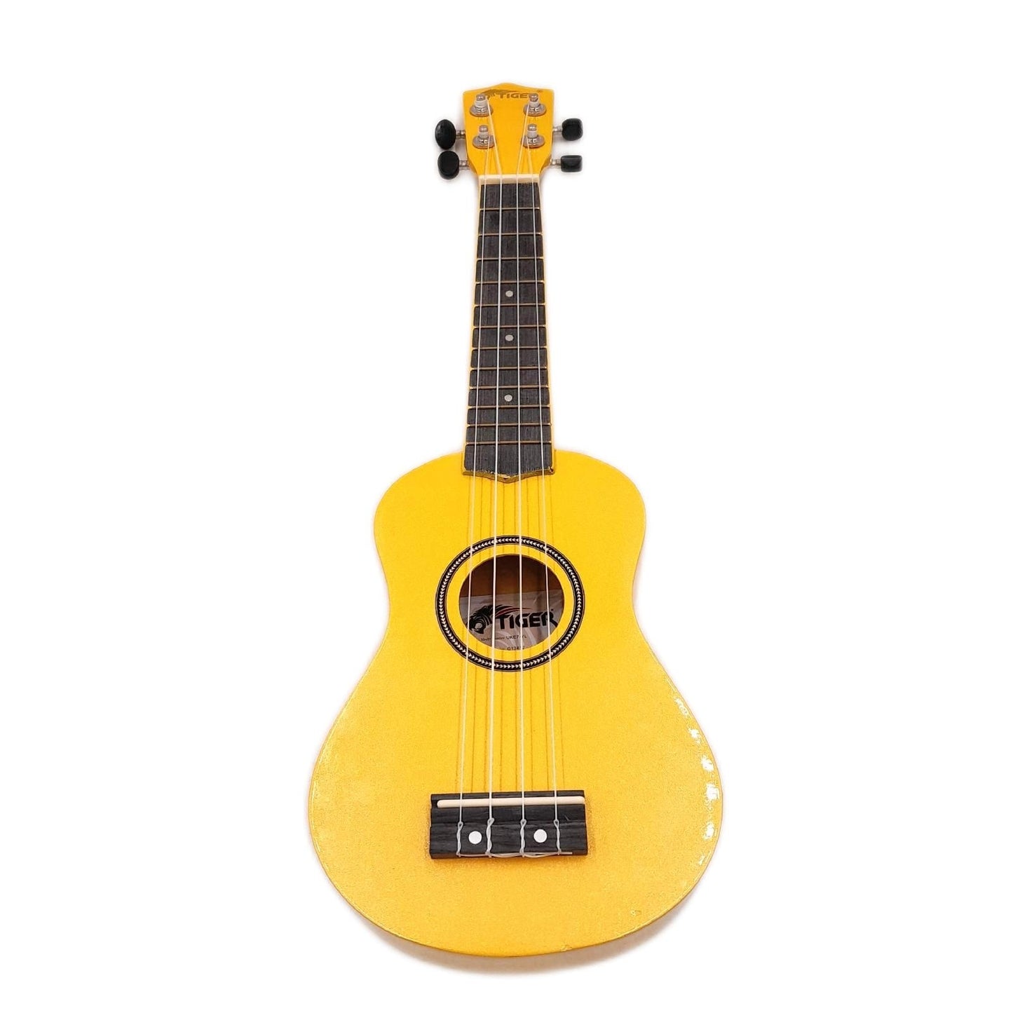 Tiger Sopran Ukulele Saiteninstrumente Anfänger Tasche Gelb leicht spielbar für Einsteiger