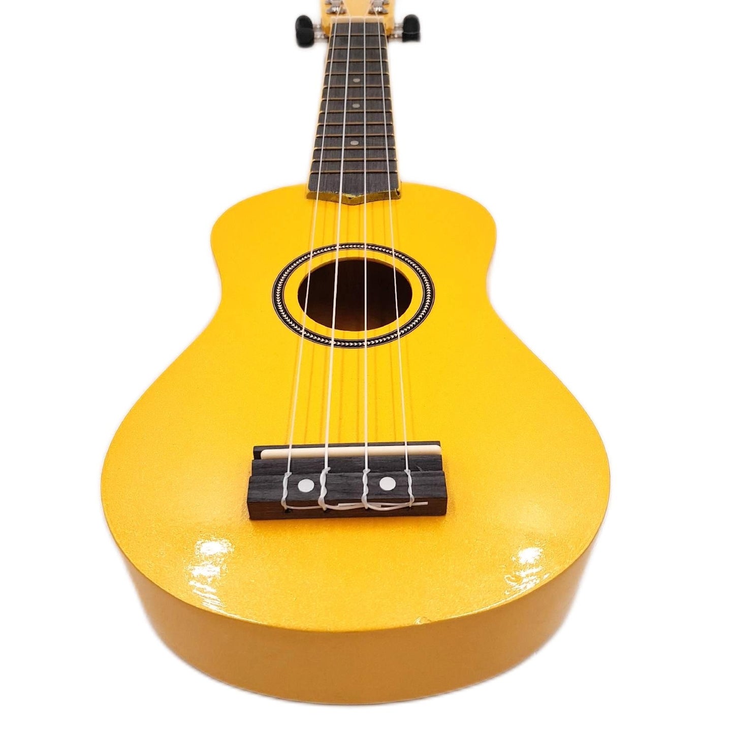 Tiger Sopran Ukulele Saiteninstrumente Anfänger Tasche Gelb leicht spielbar für Einsteiger