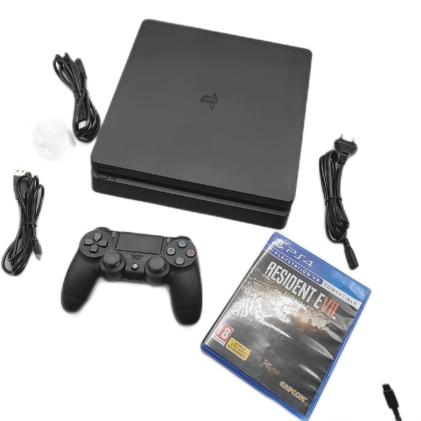 Sony Playstation 4 Konsole Gaming Bundle 1 TB Resident Evil 7 Spiel Controller Set
