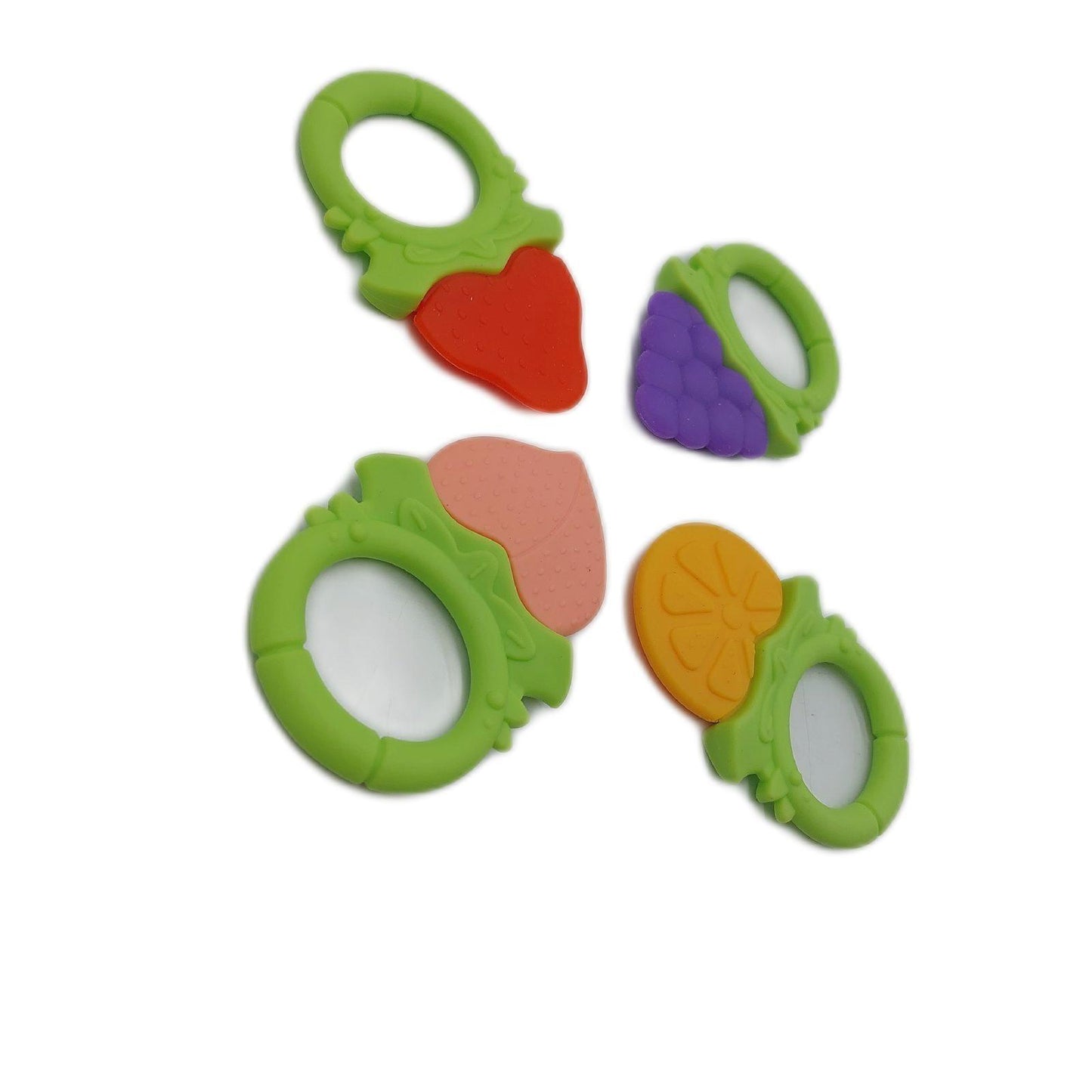 iFancy Beissringe Babyspielzeug Zahnungshilfe bunte Kau Spielzeuge sicher BPA frei Schmerzlinderung