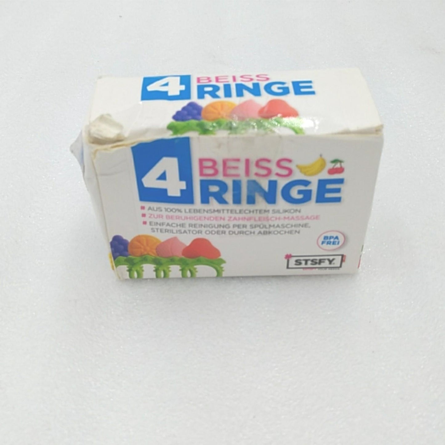 iFancy Beissringe Babyspielzeug Zahnungshilfe bunte Kau Spielzeuge sicher BPA frei Schmerzlinderung