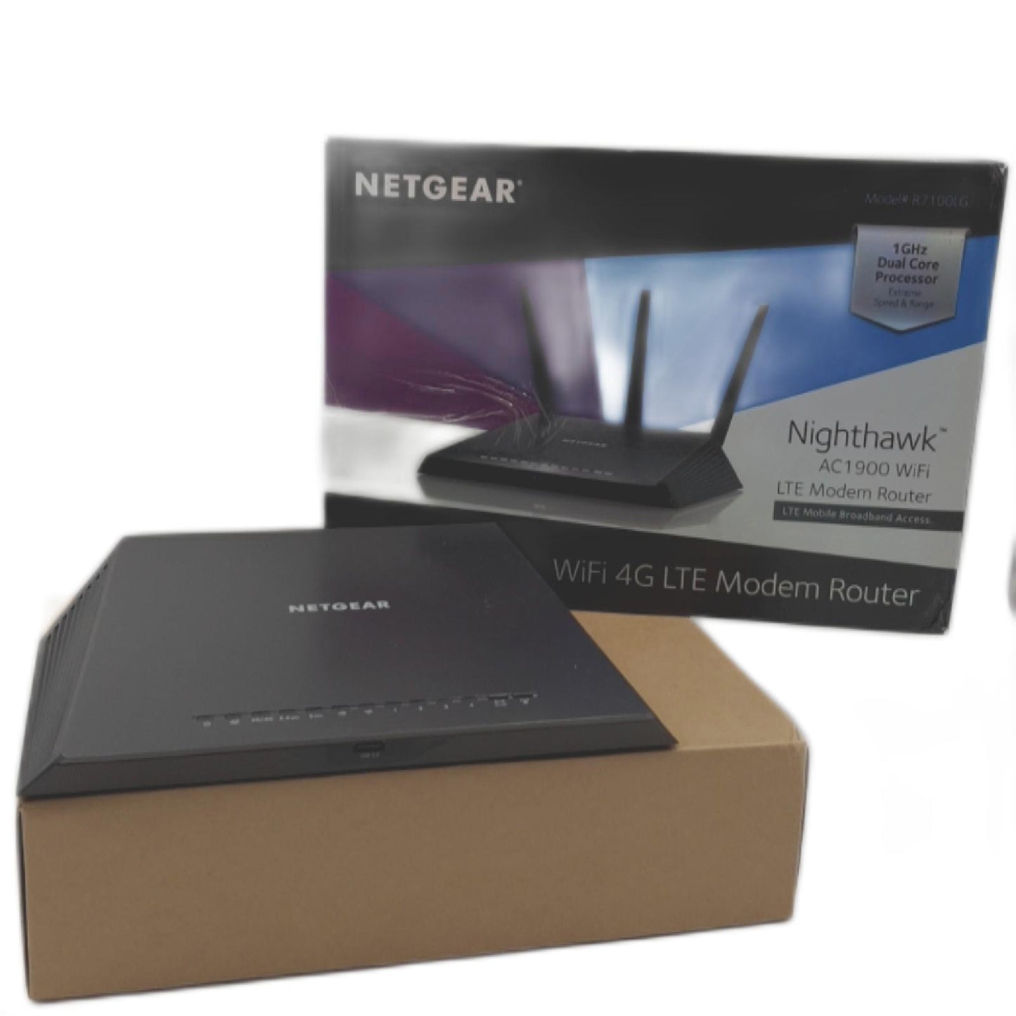 Netgear WLAN Router Telekommunikation R7100LG Nighthawk 4G LTE Modem Dual Band schnelle Verbindung