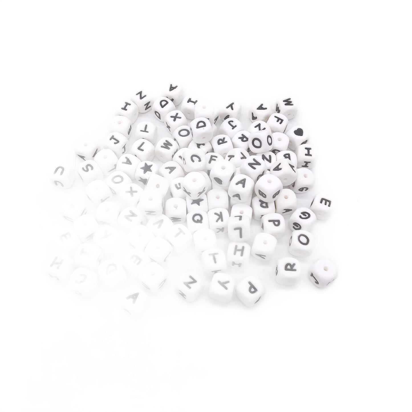 Ruby Babybriefe Silikon Spielzeug Babys Halsketten Rasseln Schlüsselanhänger Set