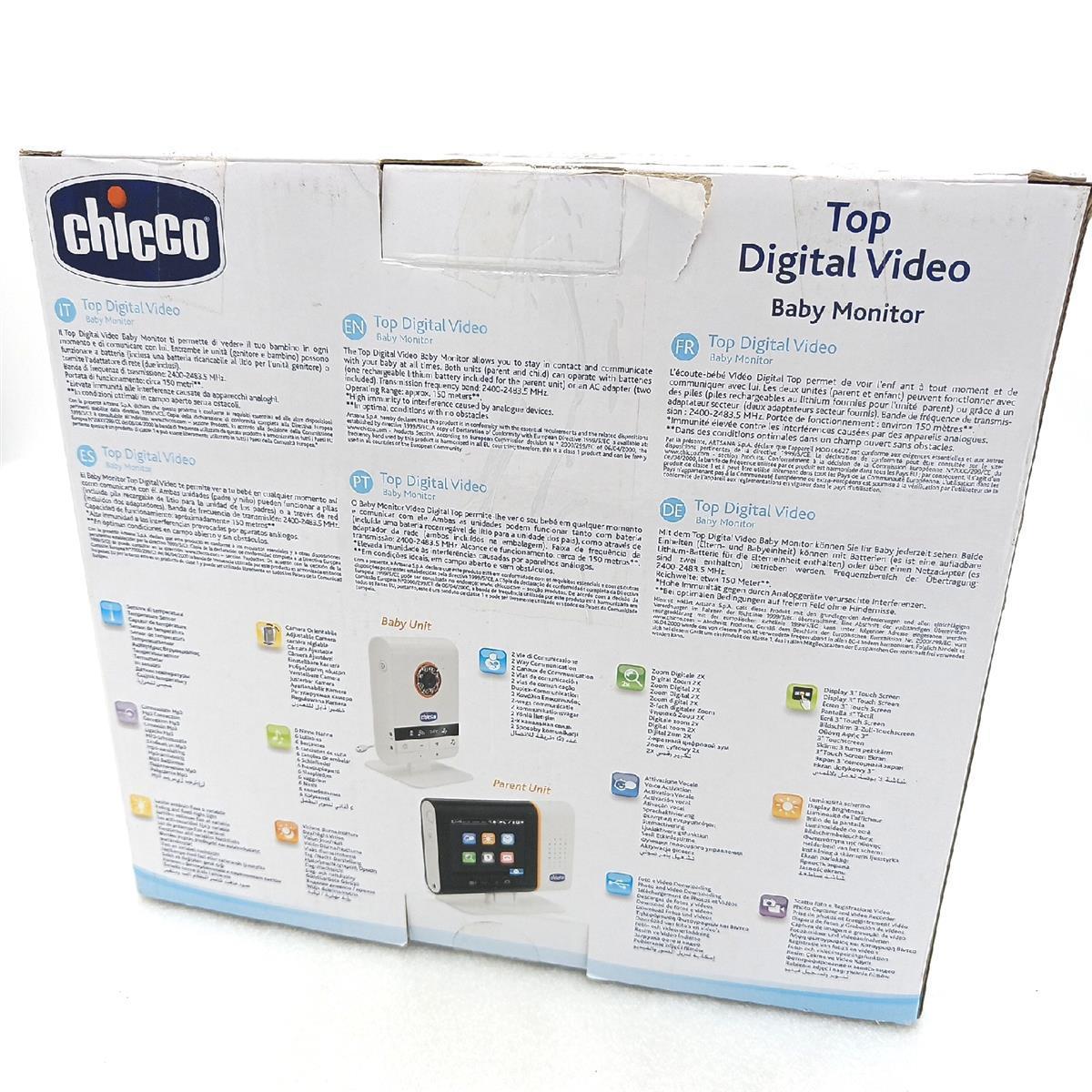 Chicco Baby Monitor Überwachung Baby Control Video Digital Top USB Einfach bedienen Sicherheit Baby