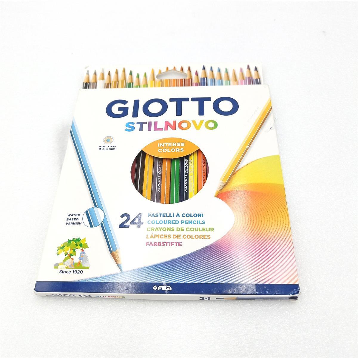 Giotto Buntstifte Malkasten 24 Farben Stilnovo hochwertig zum Malen und Zeichnen