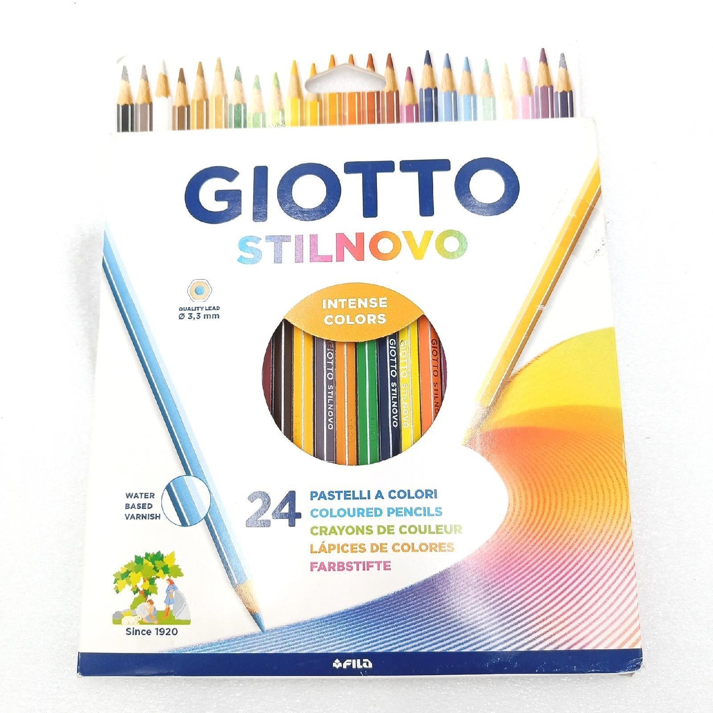 Giotto Buntstifte Malkasten 24 Farben Stilnovo hochwertig zum Malen und Zeichnen