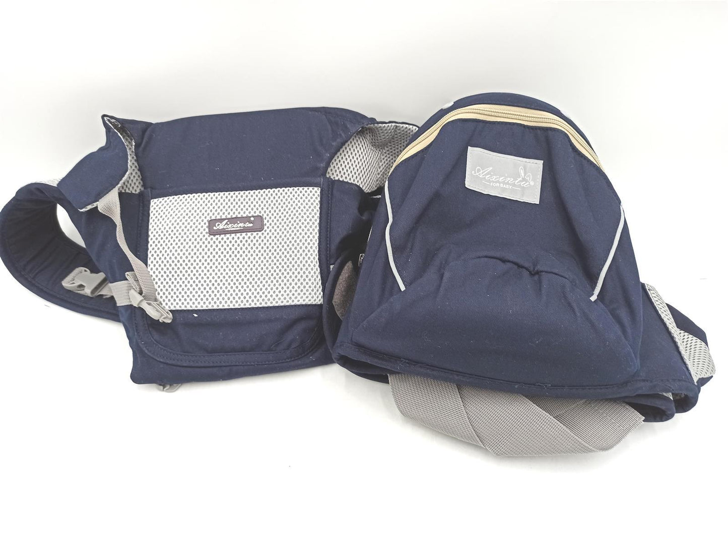 Ergonomische Babytrage mit Hocker, mehrere Positionen, Rucksack für geborene, atmungsaktiv und bequem