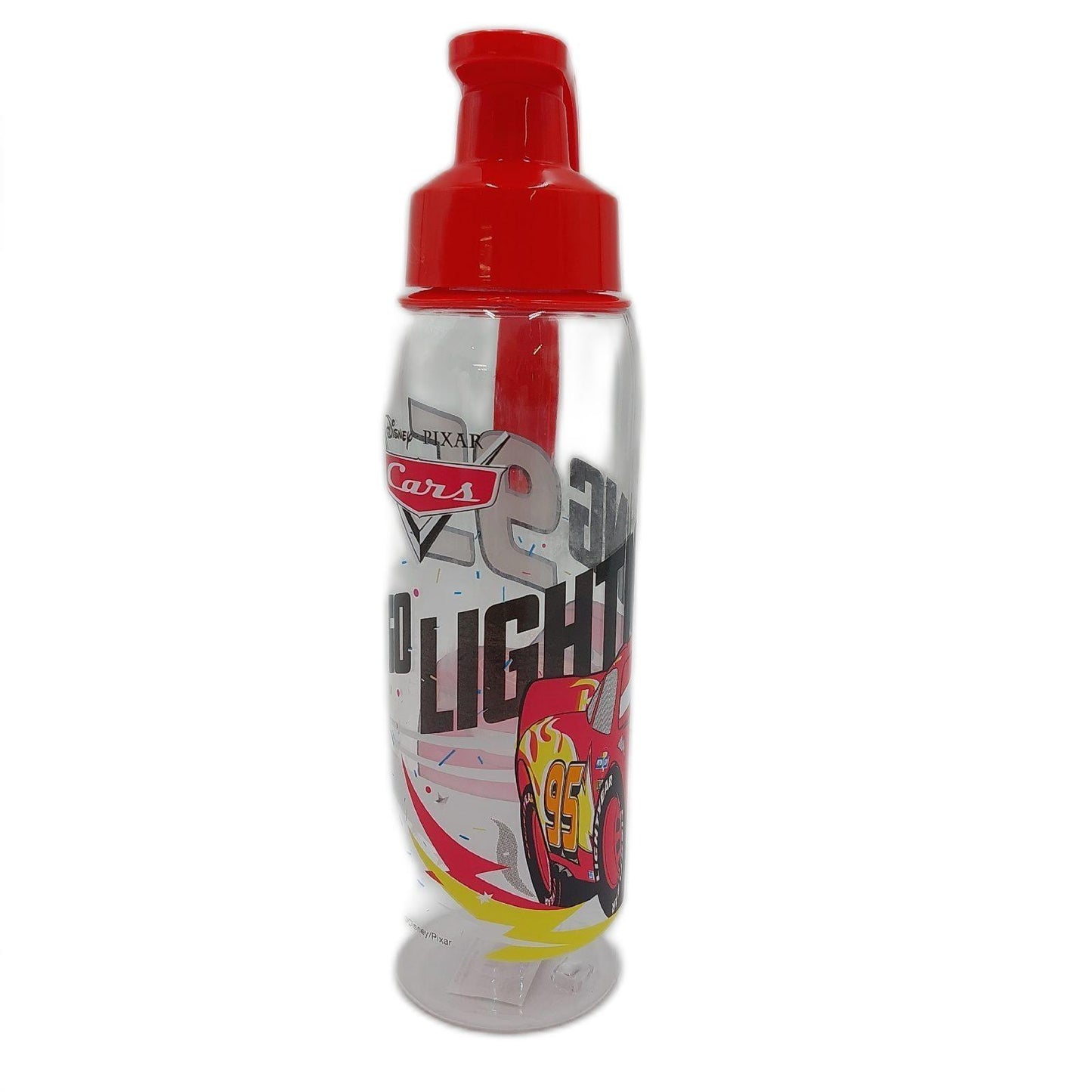 LULABI Disney CARS Kinder Plastikflasche Transport Motiv wiederverwendbar BPA frei praktisch Schule Schwimmbad 500 ml Rot Auto
