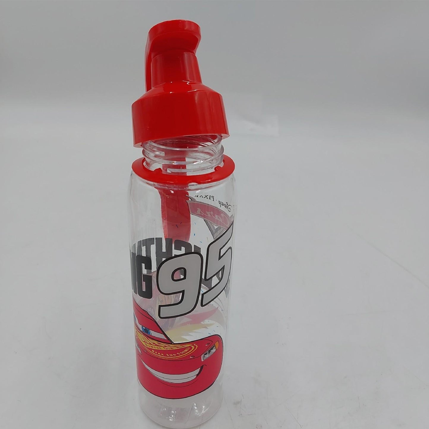 LULABI Disney CARS Kinder Plastikflasche Transport Motiv wiederverwendbar BPA frei praktisch Schule Schwimmbad 500 ml Rot Auto