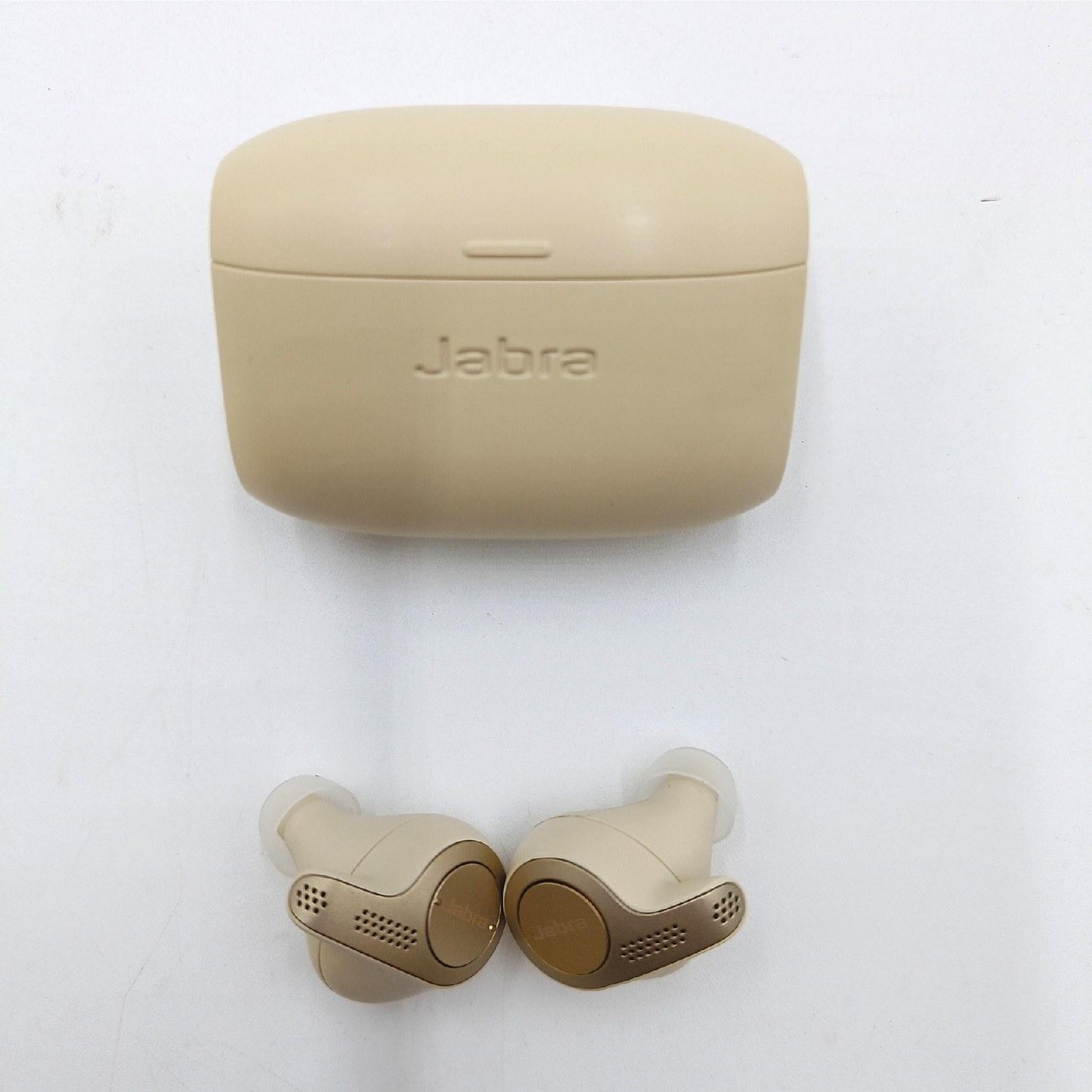 Jabra Elite 65t ? True Wireless In-Ear Kopfh?rer mit Passive Noise Cancellation ? Mit 4 Mikrofon-Technologie ? Gold/Beige, 2,7 x 3 x 2,3 cm, 100-99000001-60