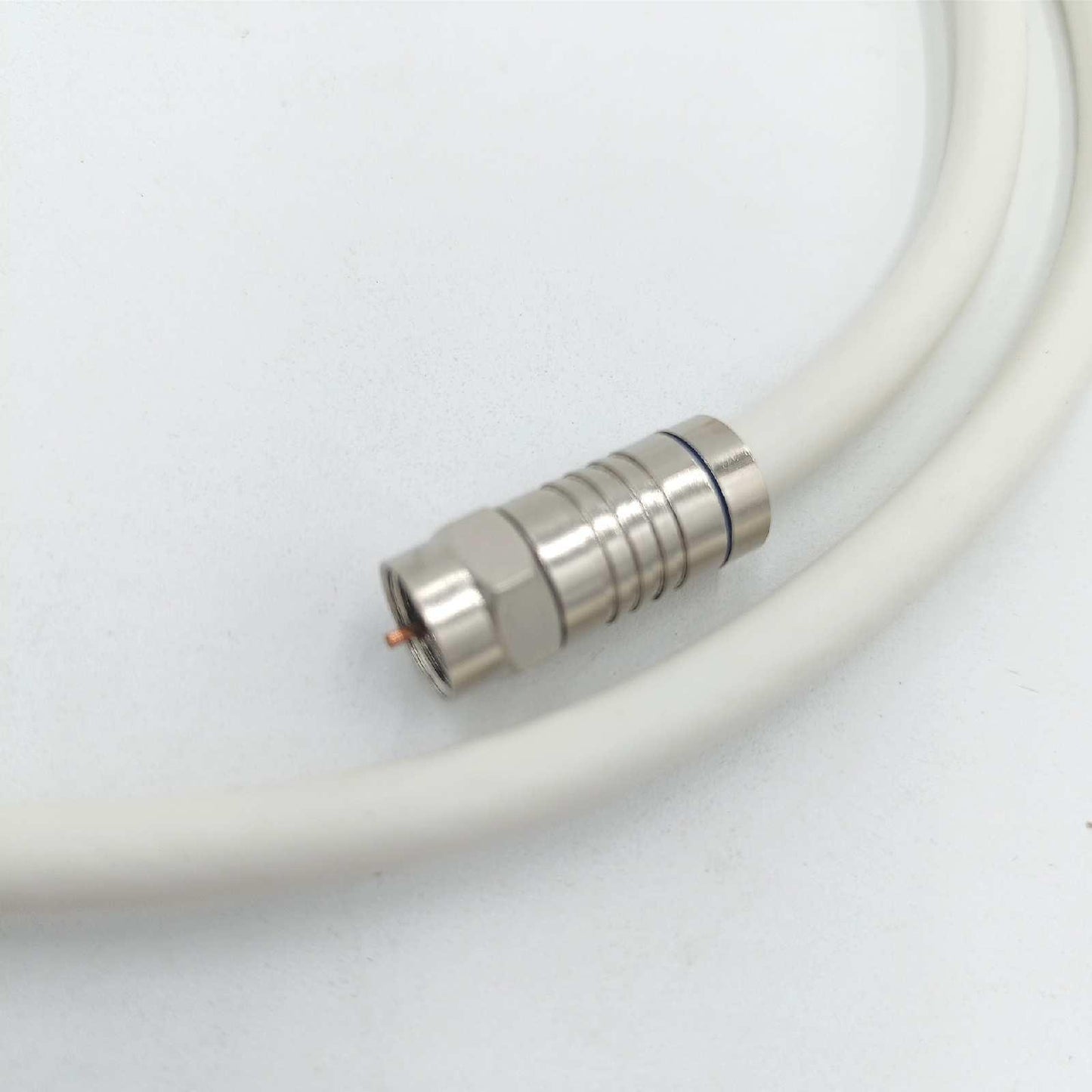 1aTTack Anschlusskabel Koaxial SAT 15 Meter 80db weiß hochwertig