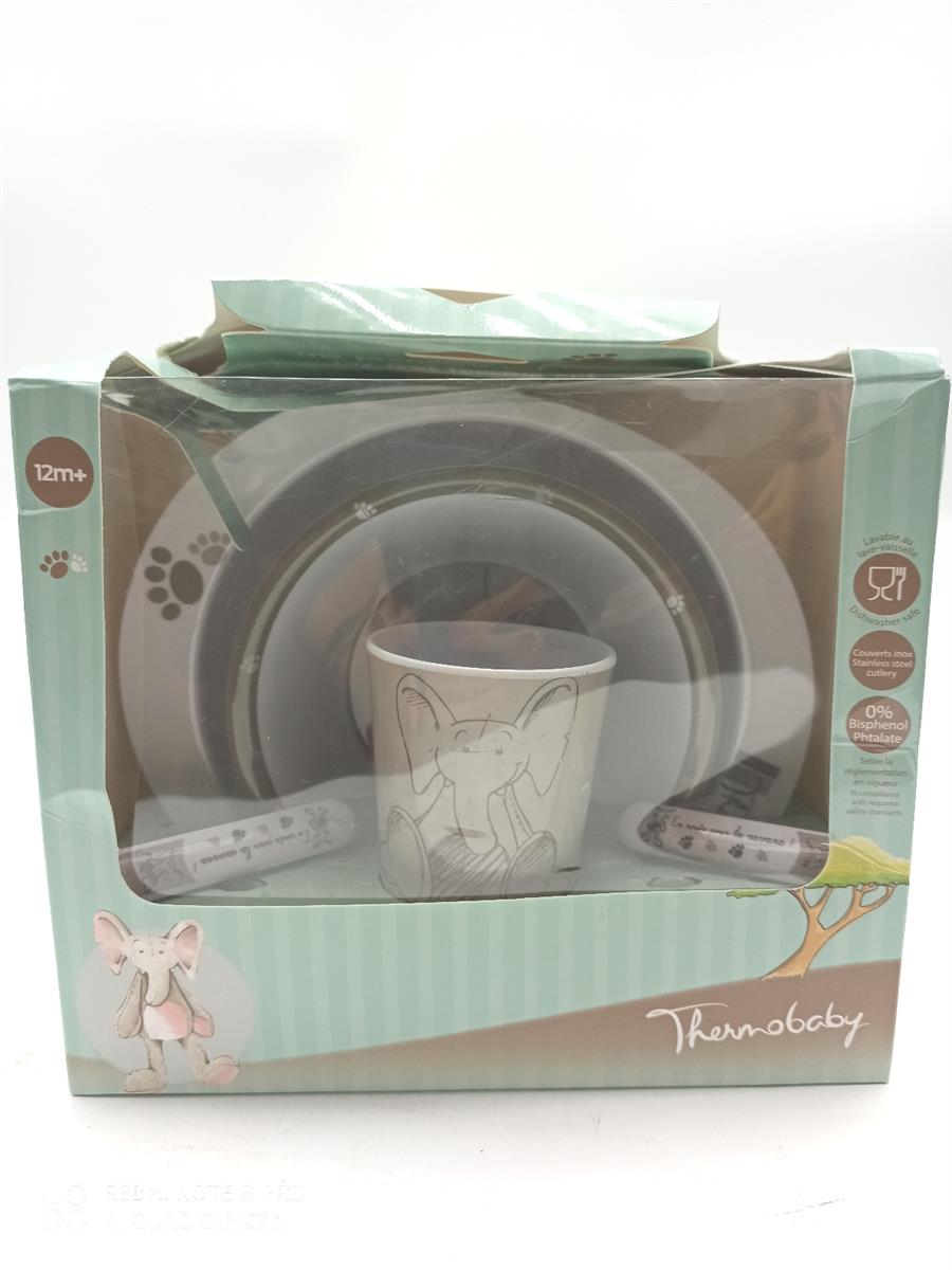 Thermobaby Besteckset Kinderküche Kindergeschirr Savannah Melamin Edelstahl trendig