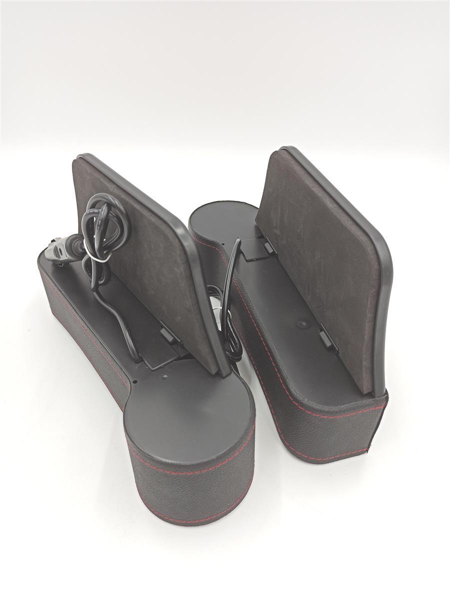 PU Leder Aufbewahrungsbox Auto Innenraumzubehör Multifunktional Organizer mit Kartenhalter und