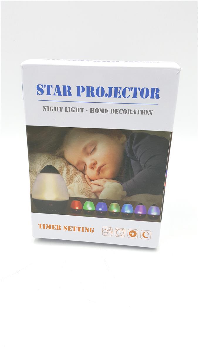 LED Projektor Nachtlicht Kinderzimmerbeleuchtung Sternenhimmel 360 Grad Drehen Timer Weihnachten