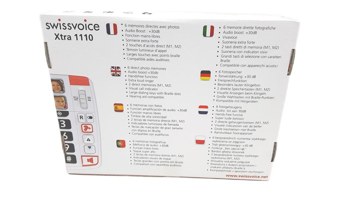 Swissvoice SwissvoiceXtra 1110 Telefon mit Schnur weiss ATL1418644