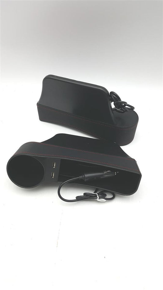 PU Leder Aufbewahrungsbox Auto Innenraumzubehör Multifunktional Organizer mit Kartenhalter und