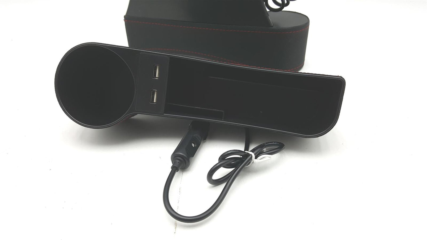 PU Leder Aufbewahrungsbox Auto Innenraumzubehör Multifunktional Organizer mit Kartenhalter und