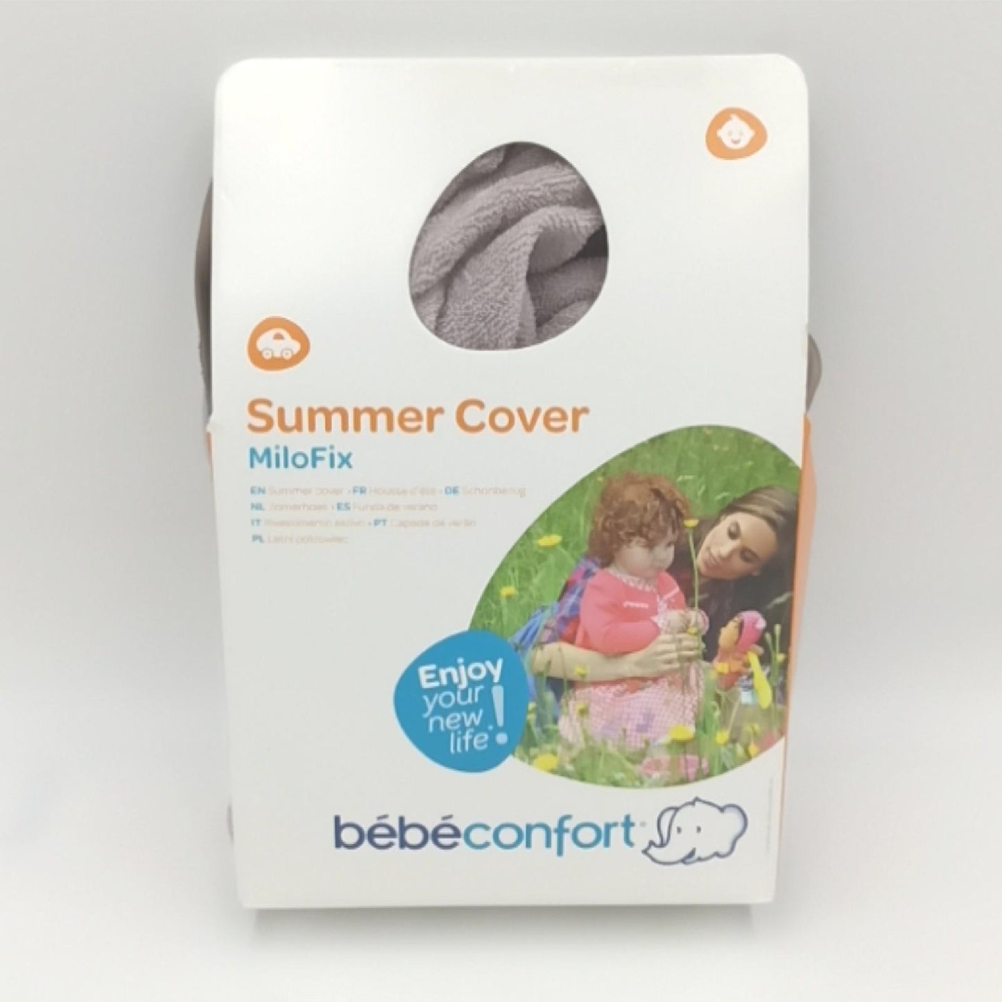 bebe confort Kindersitz Autositz Babysitz Milofix Fall Of Summer Grau Sommerkomfort Sicherheit