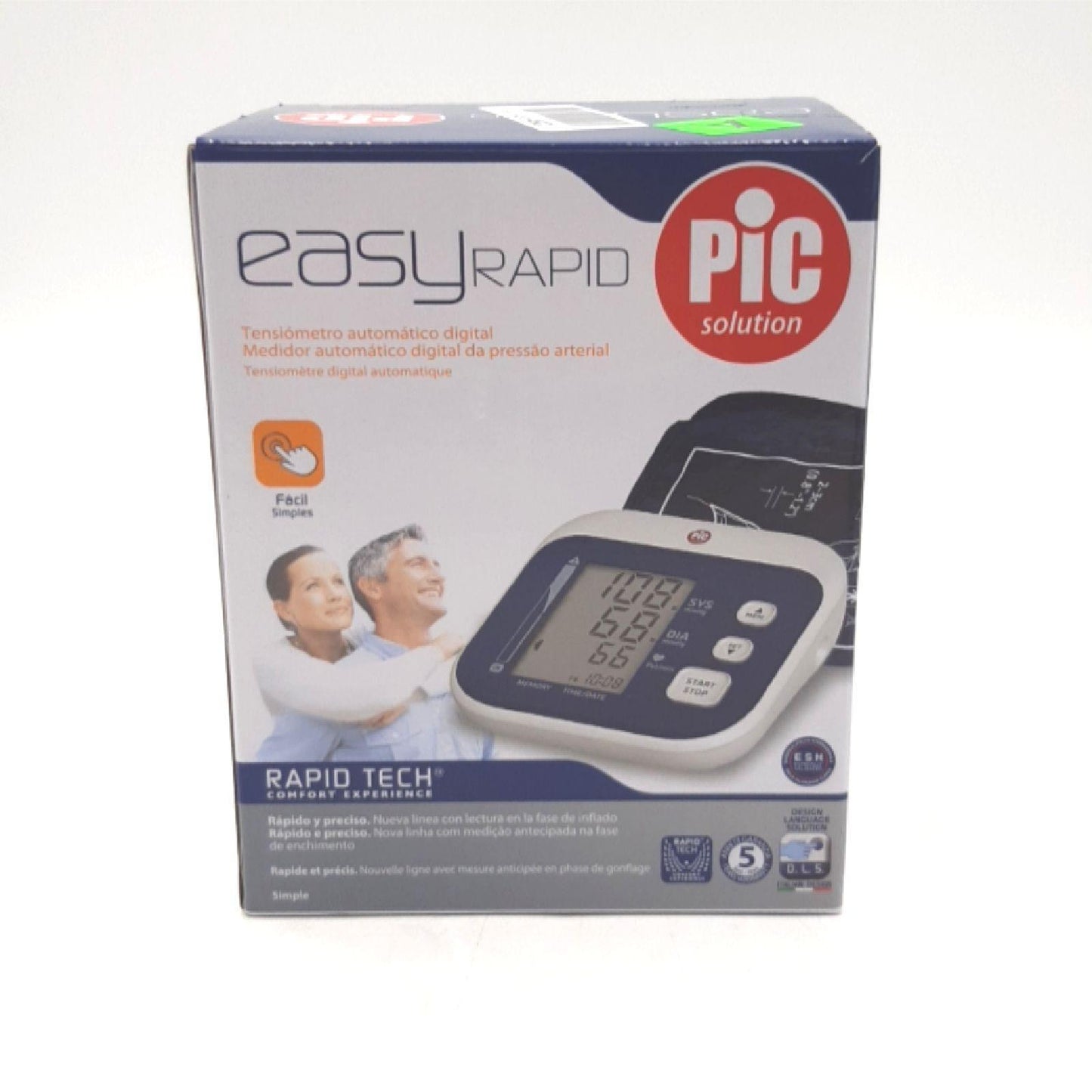 Pic Solution EasyRAPID Sphygmomanometer Blutdruckmessgerät, 1 Stück (1er Pack)
