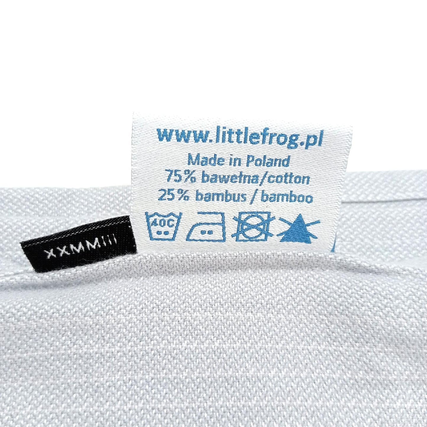 LittleFrog 6750 Gewebte Baby Tragetuch 4 Bamboo Lazurite grau 220 g Tragehilfe superleicht
