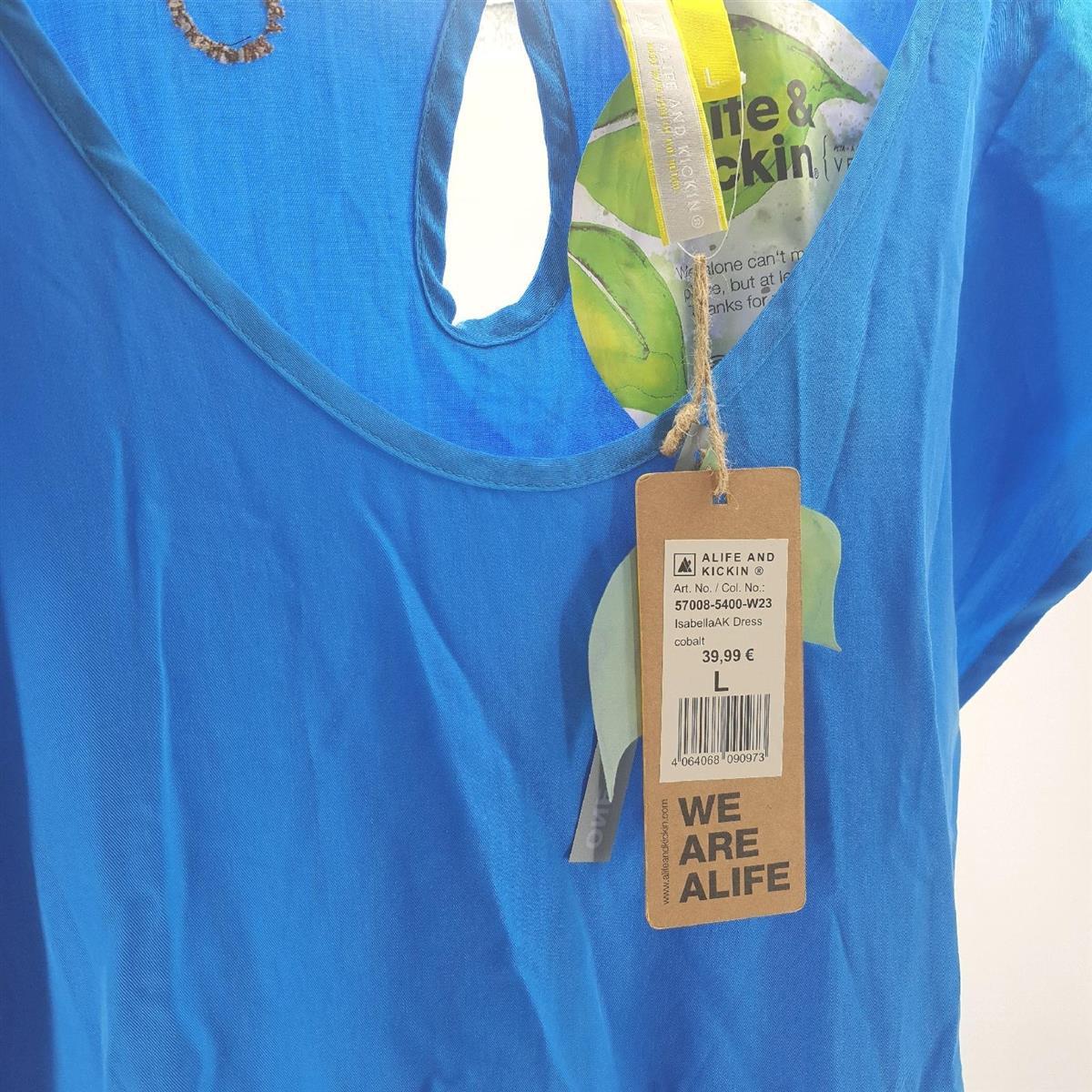 alife Kickin Kleid Damenmode IsabellaAK Cobalt elegant lässig sommerfest