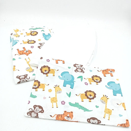 Niimo Nimo 3er-Pack Baby Bettwäsche - Spannbettlaken + Bettbezug + Kissenbezug, 100% Baumwoll Bettlaken fürs Babybett, Beistellbett oder Kinderbett, Atmungsaktive Kinderbettlaken & Kinderbettwäsche