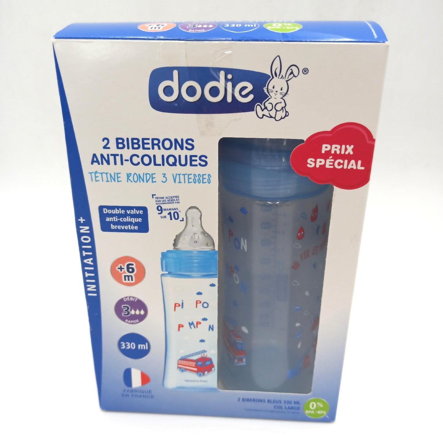 Dodie Babyflasche Babyausstattung Anti Kolik Flasche 330 ml Babykomfort Trink