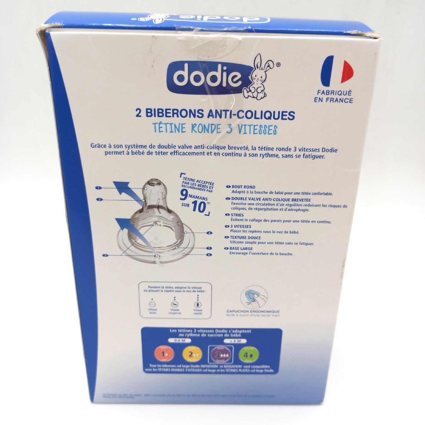 Dodie Babyflasche Babyausstattung Anti Kolik Flasche 330 ml Babykomfort Trink