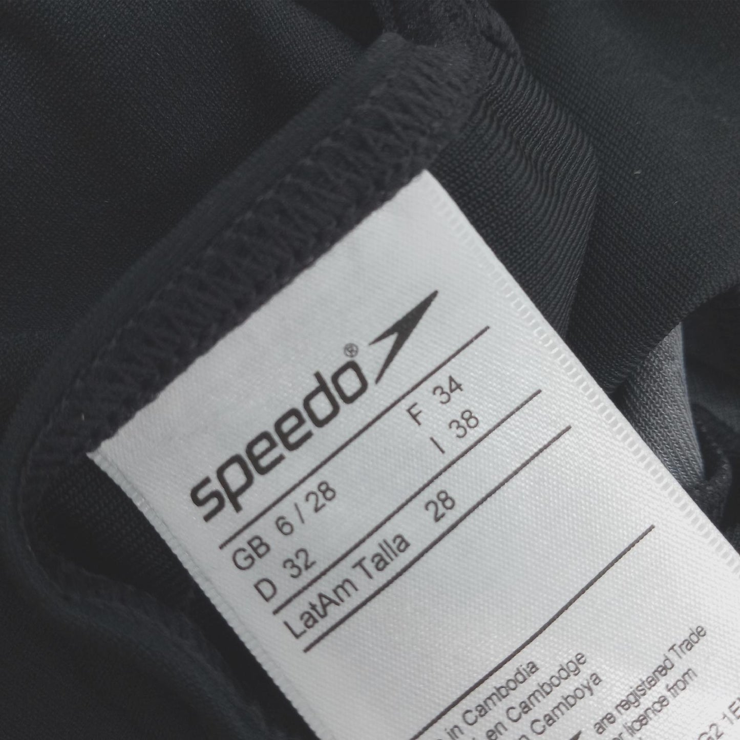 Speedo Hyperboom Splice Muscleback Badeanzug für Damen, Schwarz/Grau, 28 (DE 32)
