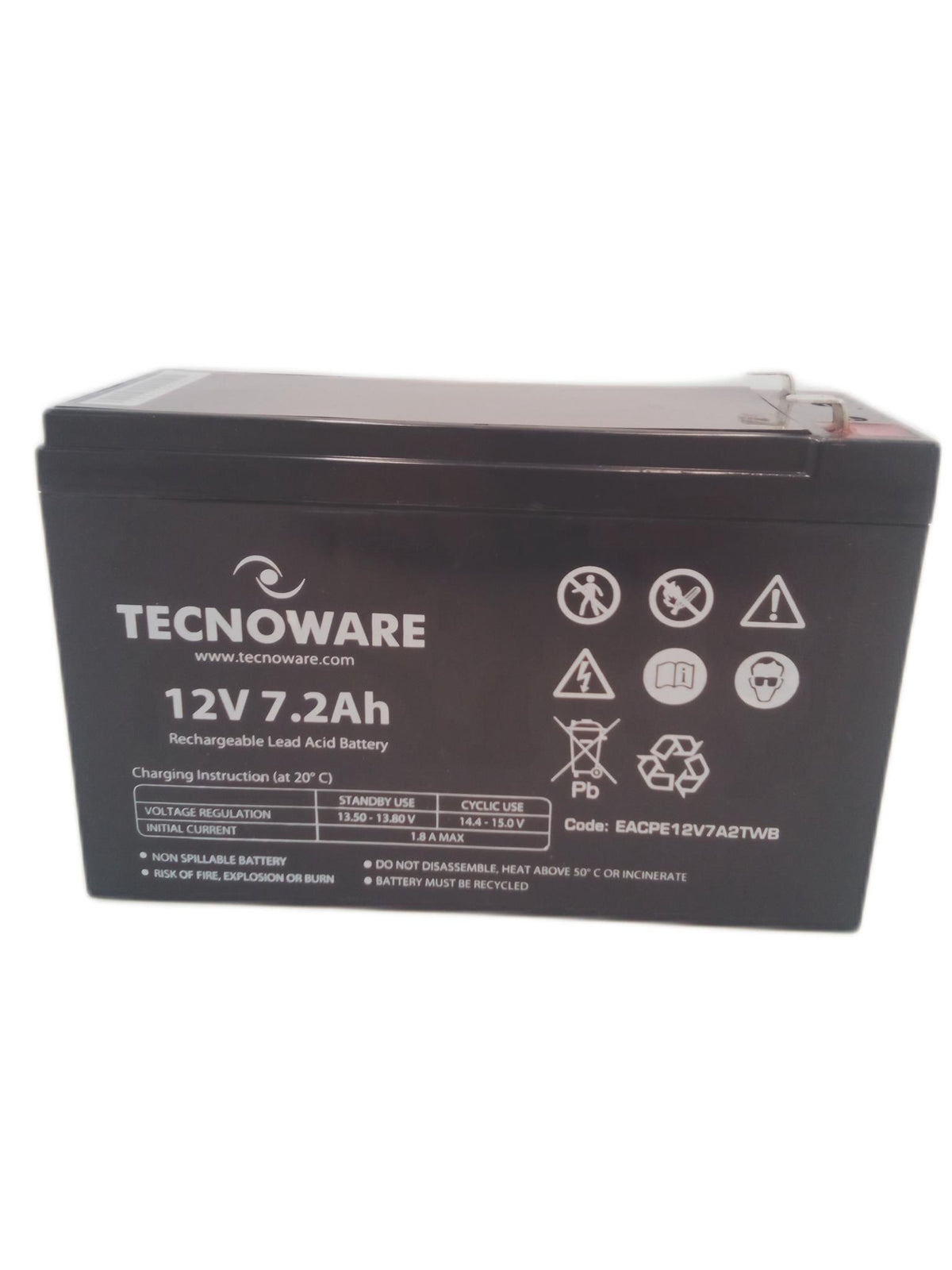 Tecnoware Tecnoware Batterie Ersatzbatterie USV Alarmanlagen 12V 7 Ah Faston 63 mm 151 x 94 x 65 cm