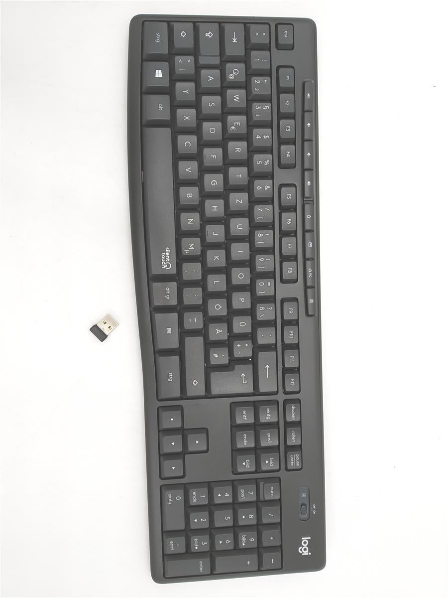 Logitech MK295 kabelloses Tastatur Maus Set SilentTouch Technologie komfortables Design