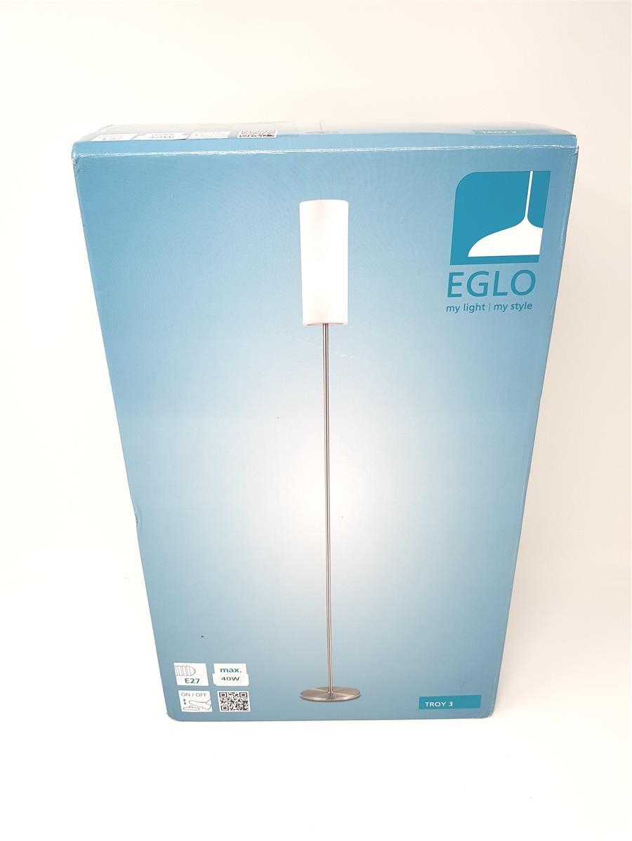 EGLO Stehlampe Beleuchtung Innen Troy 3 stilvoll elegantes Design Stahl Nickel matt sat