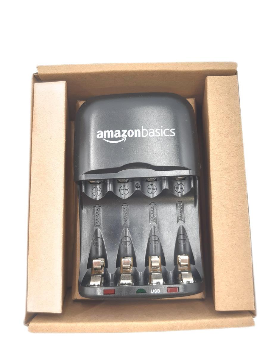 Amazon Basics Batterieladegerät Elektronik Zubehör Modell Schwarz Akkus laden leicht gemacht