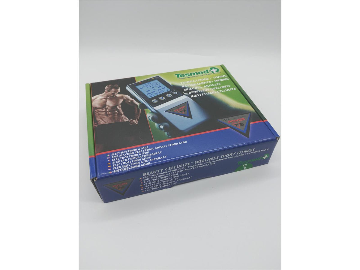 TESMED Max 7 8 Elektro Muskelaufbau Massage Elektrostimulator 4 Kanäle TENS EMS Gerät