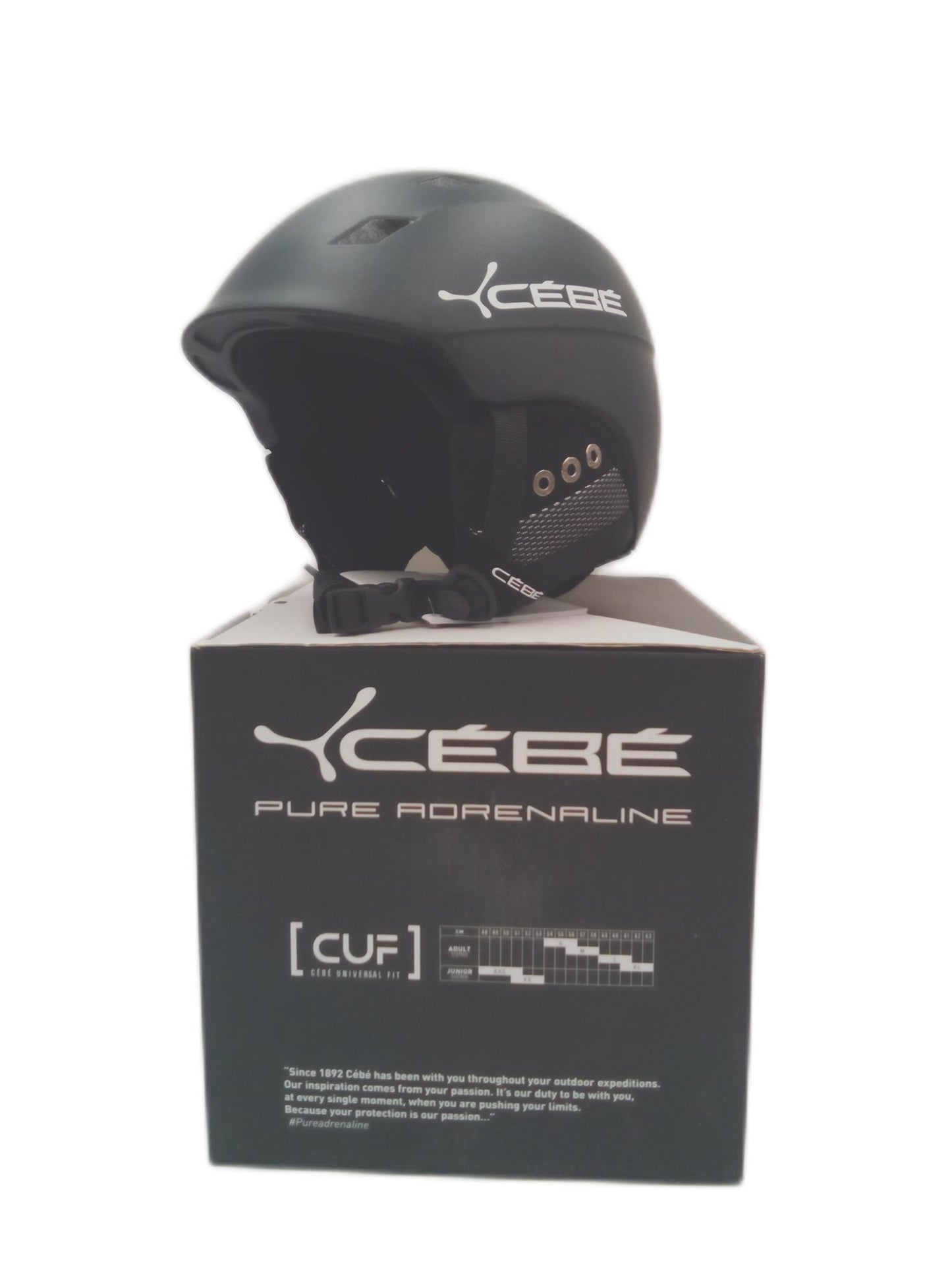 Cébé Skihelm Sportausrüstung Ivory Matt Black White 54 56cm Sicherheit Skifahren