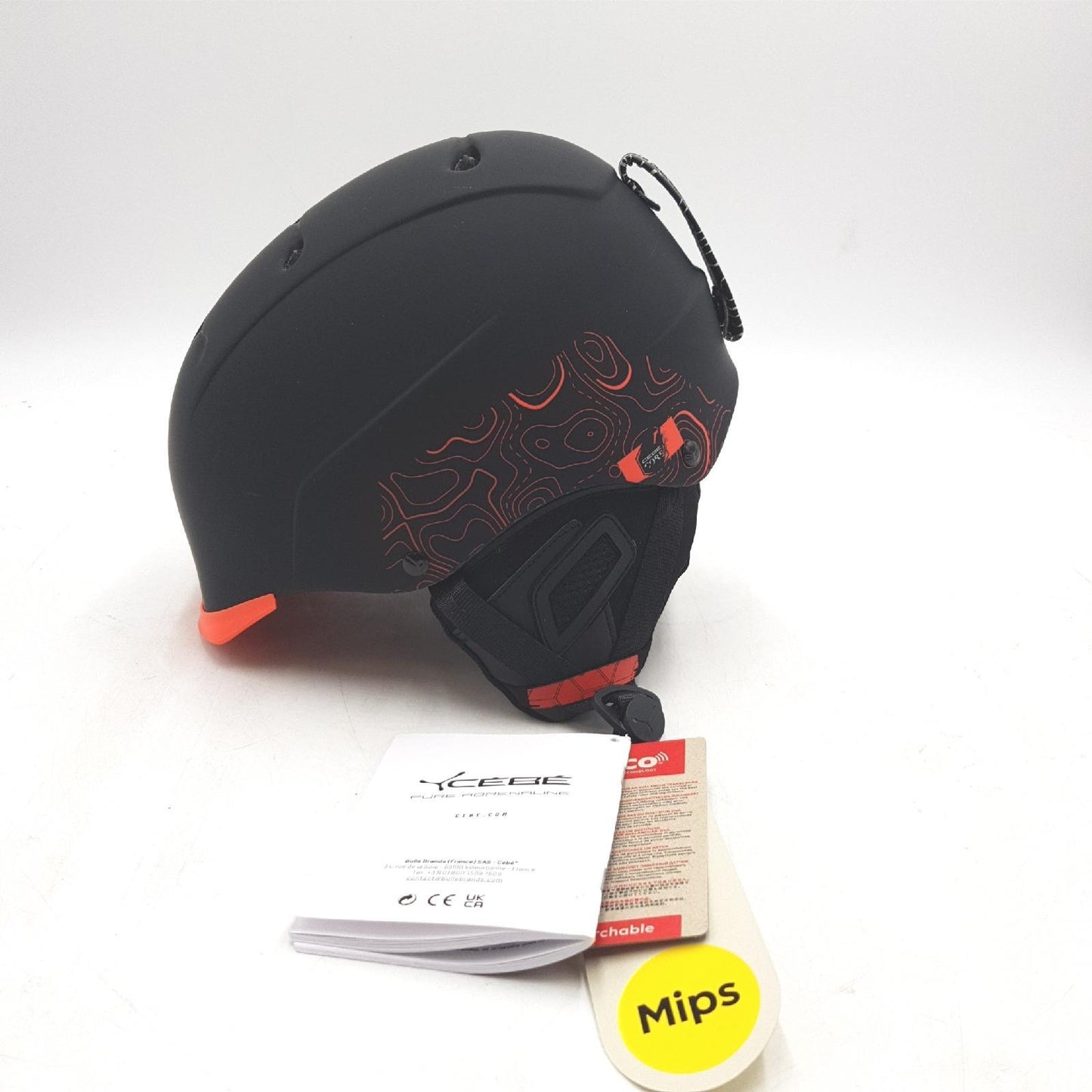 Cébé Helm Skihelm Sport Contest Visor Ultimate Mips Schutz Schwarz Orange