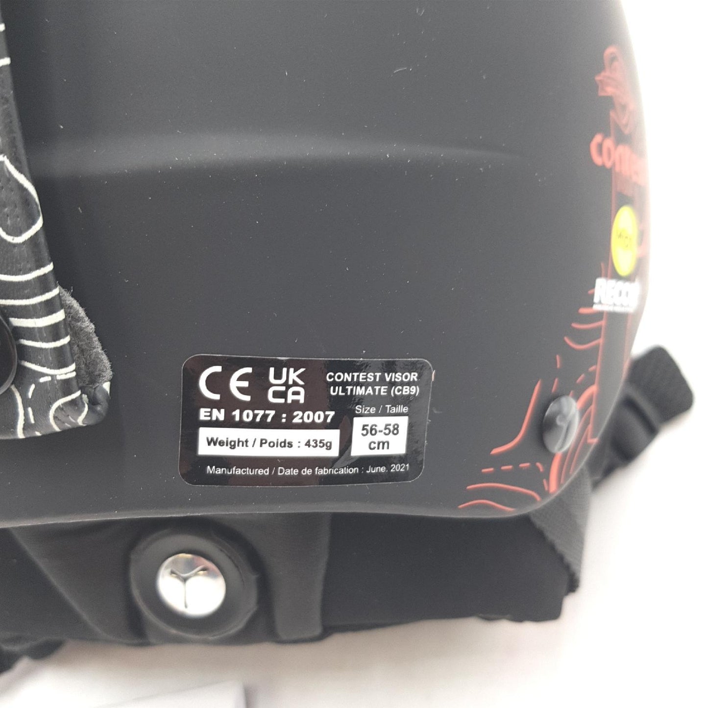 Cébé Helm Skihelm Sport Contest Visor Ultimate Mips Schutz Schwarz Orange