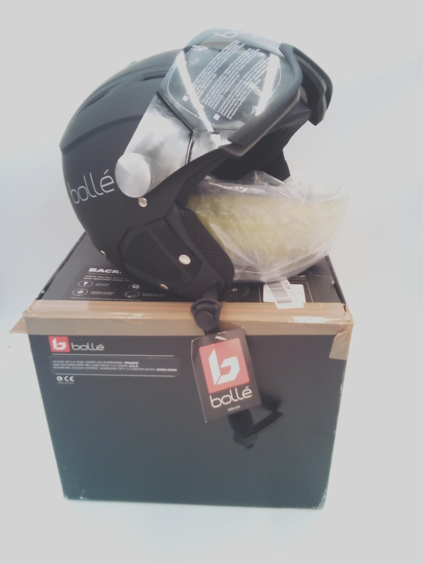 Bollé Skihelm Kopfbedeckung Wintersport Visor 2 in 1 Bel