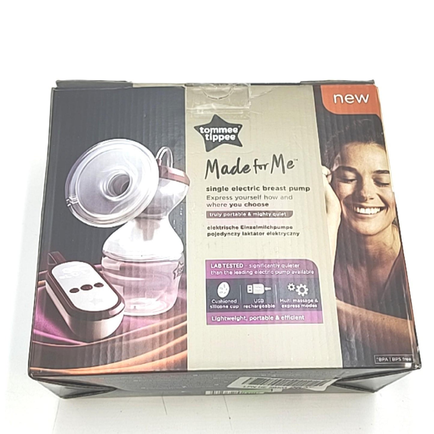 Tommee Tippee Made for Me elektrische Michpumpe, besonders leise und ideal für zu Hause oder unterwegs