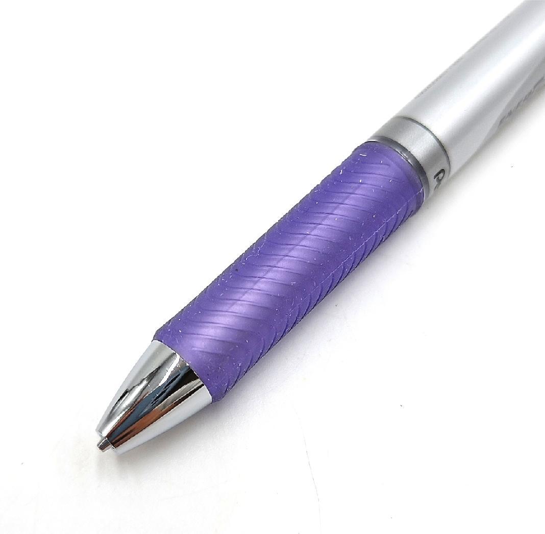 Pentel Kugelschreiber Schreibwaren PL75V Violett Silber 05 mm Schreibkomfort