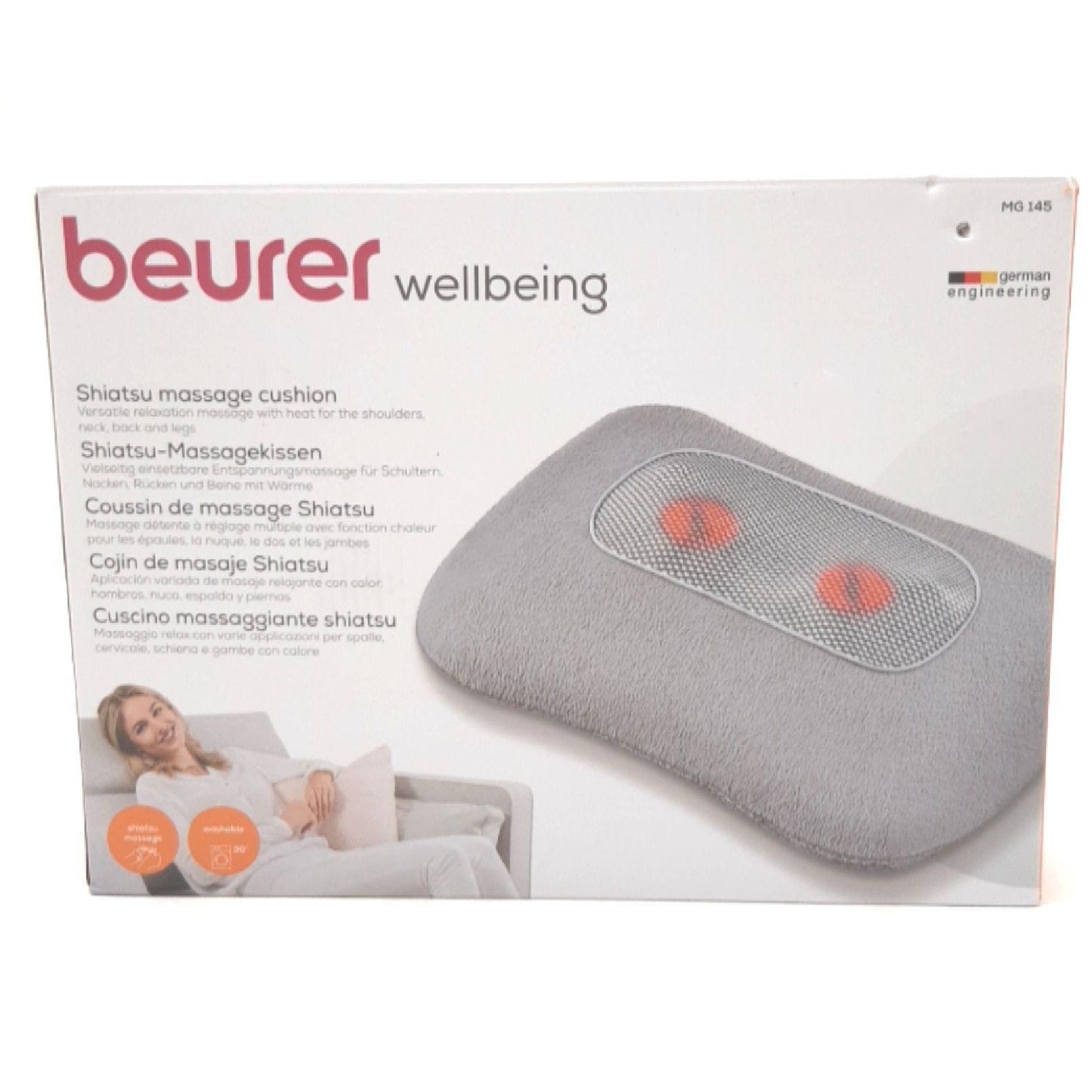 Beurer Massagegeraet Massagezubehoer MG 145 entspannend Rücken und Nacken