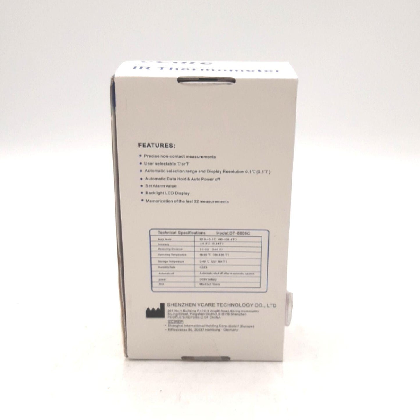 VCare Stirnthermometer Gesundheit Thermometer VCARE IRTH kontaktlos berührungslos genau