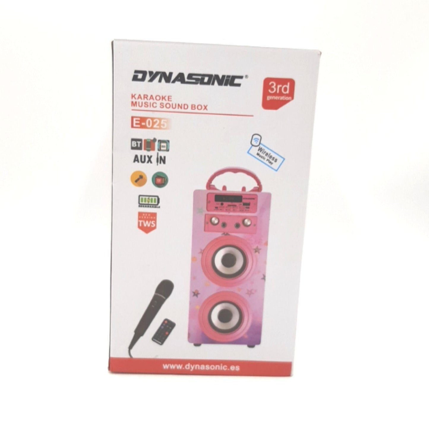DYNASONIC 3 Generation Karaoke Mikrofon Audio Musikspaß 2021 Geschenke