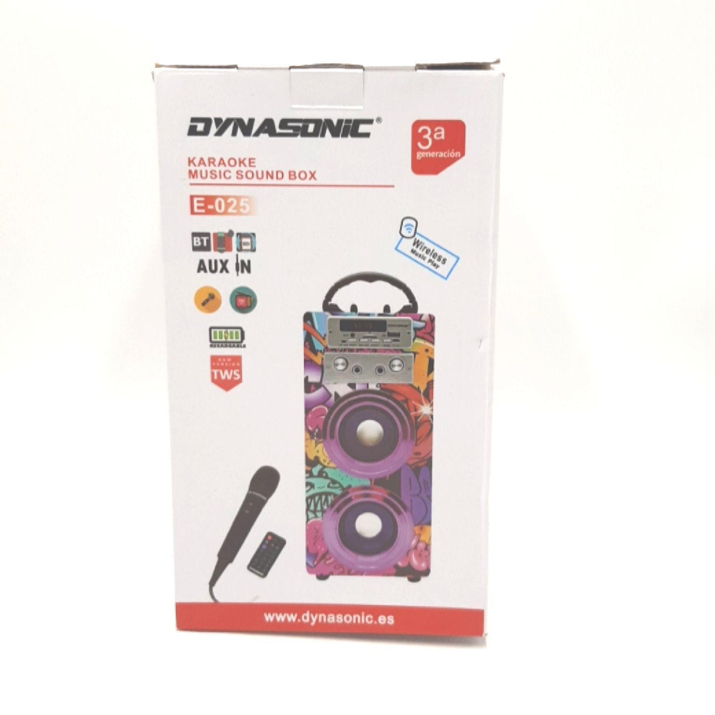DYNASONIC 3 Generation Karaoke Mikrofon Audio Musikspaß 2021 Geschenke