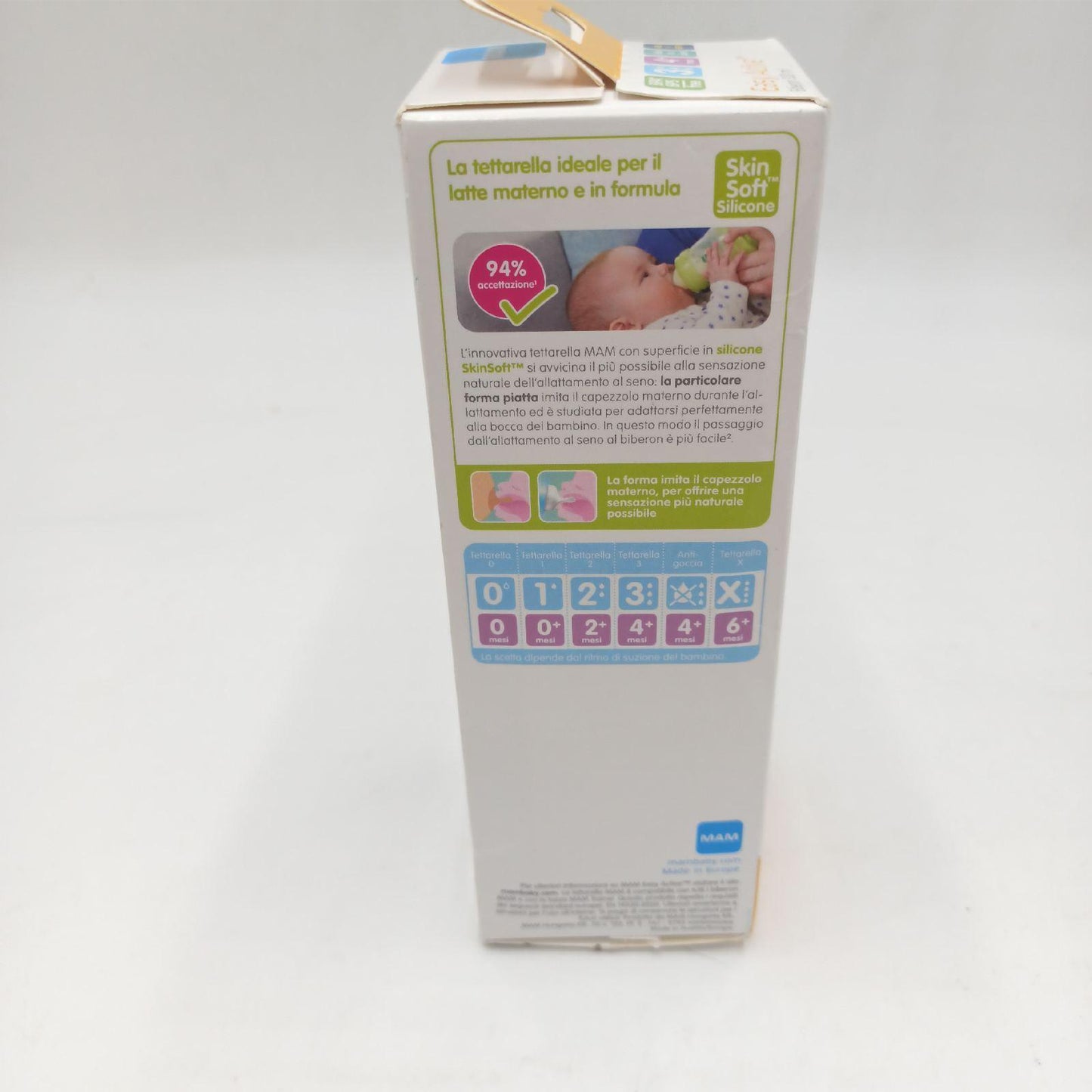 Mam Babyflasche Babybedarf Easy Active ergonomisch Sauger Größe 3 schneller Durchfluss