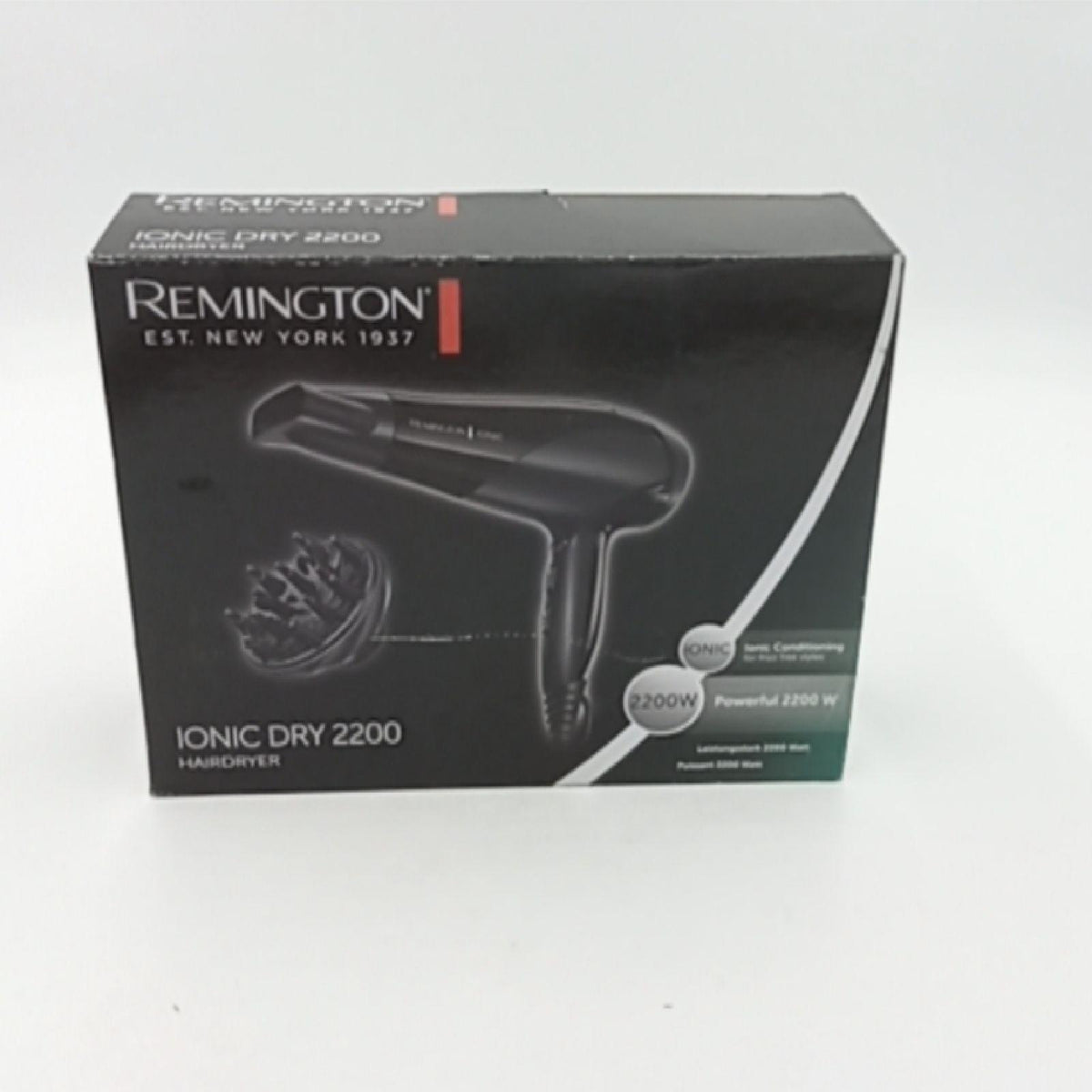 Remington Haartrockner Ionen D3198 2200W Keramik mit Diffusor Stylingdüse Schwarz