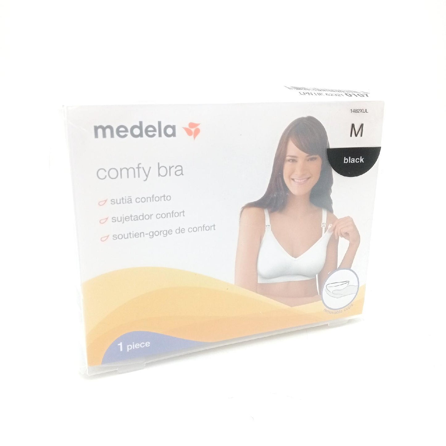 Medela Damen BH Comfy Schwarz Komfortabler Still BH Bequemer Alltagsbegleiter M
