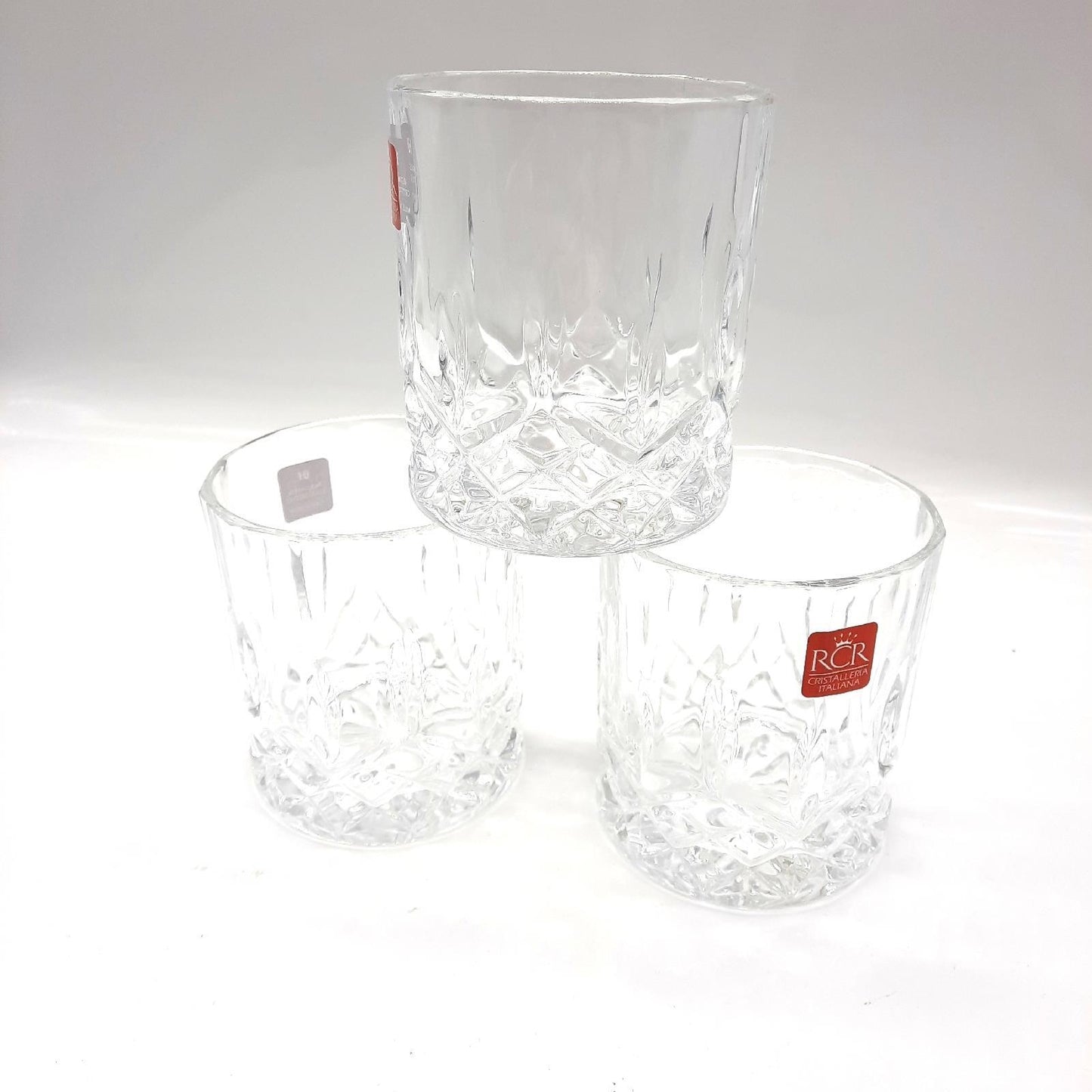 Loren Home Trends Trinkgläser Glas Geschirr Opera Double Old Fashion elegant transparent Set 6 Stück