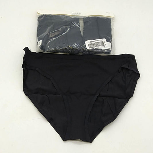 Amazon Essentials Baumwoll Stretch High Cut Bikini Panty 40 Schwarz Unterwäsche Figurformend trendig bequem